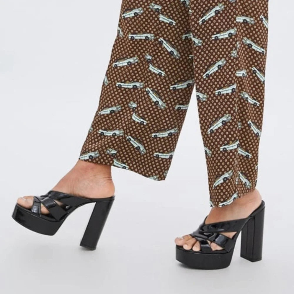 ZARA High Heeled Platform Sandals